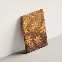 Tiare Tahiti Canvas Wall Art Brown Polynesia Motifs - Polynesian Pride
