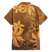 Tiare Tahiti Family Matching Summer Maxi Dress and Hawaiian Shirt Brown Polynesia Motifs - Polynesian Pride