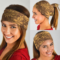 Tiare Tahiti Neck Gaiter Brown Polynesia Motifs - Polynesian Pride