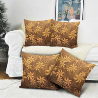 Tiare Tahiti Pillow Cover Brown Polynesia Motifs - Polynesian Pride