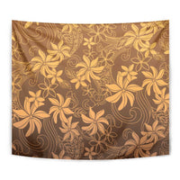 Tiare Tahiti Tapestry Brown Polynesia Motifs - Polynesian Pride