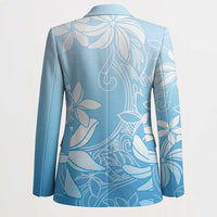 Tiare Tahiti Blazer Blue Polynesia Motifs - Polynesian Pride