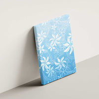 Tiare Tahiti Canvas Wall Art Blue Polynesia Motifs - Polynesian Pride