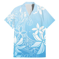 Tiare Tahiti Family Matching Mermaid Dress and Hawaiian Shirt Blue Polynesia Motifs - Polynesian Pride