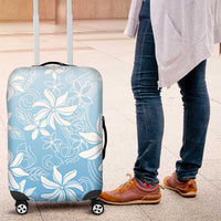 Tiare Tahiti Luggage Cover Blue Polynesia Motifs - Polynesian Pride