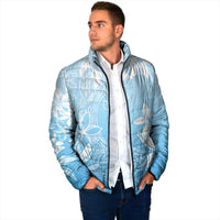 Tiare Tahiti Padded Jacket Blue Polynesia Motifs - Polynesian Pride