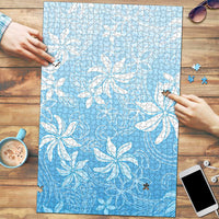 Tiare Tahiti Puzzle Blue Polynesia Motifs - Polynesian Pride