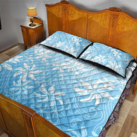 Tiare Tahiti Quilt Bed Set Blue Polynesia Motifs - Polynesian Pride