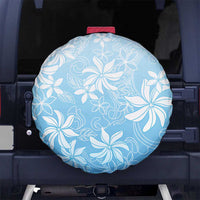 Tiare Tahiti Spare Tire Cover Blue Polynesia Motifs - Polynesian Pride
