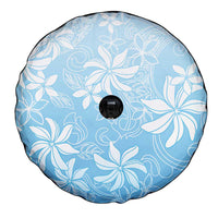 Tiare Tahiti Spare Tire Cover Blue Polynesia Motifs - Polynesian Pride