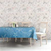 Tiare Tahiti Tablecloth Blue Polynesia Motifs - Polynesian Pride