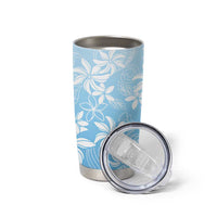 Tiare Tahiti Tumbler Cup Blue Polynesia Motifs - Polynesian Pride