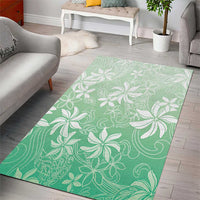 Tiare Tahiti Area Rug Matcha Polynesia Motifs - Polynesian Pride