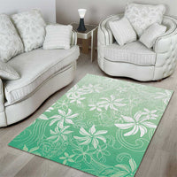 Tiare Tahiti Area Rug Matcha Polynesia Motifs - Polynesian Pride