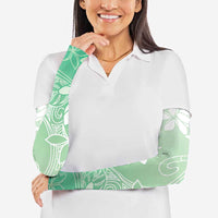 Tiare Tahiti Arm Sleeves Matcha Polynesia Motifs - Polynesian Pride