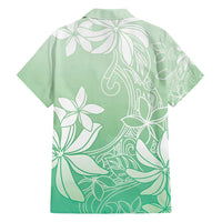 Tiare Tahiti Family Matching Short Sleeve Bodycon Dress and Hawaiian Shirt Matcha Polynesia Motifs - Polynesian Pride