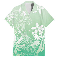 Tiare Tahiti Family Matching Tank Maxi Dress and Hawaiian Shirt Matcha Polynesia Motifs - Polynesian Pride