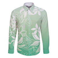 Tiare Tahiti Family Matching Tank Maxi Dress and Hawaiian Shirt Matcha Polynesia Motifs - Polynesian Pride