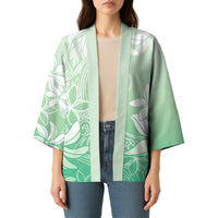 Tiare Tahiti Kimono Matcha Polynesia Motifs - Polynesian Pride