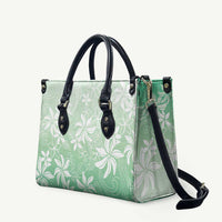 Tiare Tahiti Leather Bag Matcha Polynesia Motifs - Polynesian Pride