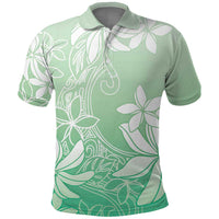 Tiare Tahiti Polo Shirt Matcha Polynesia Motifs - Polynesian Pride
