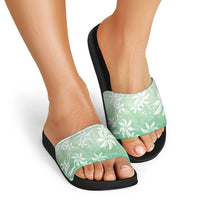 Tiare Tahiti Slide Sandals Matcha Polynesia Motifs - Polynesian Pride