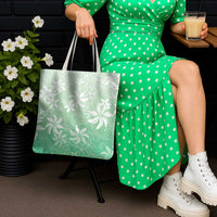 Tiare Tahiti Tote Bag Matcha Polynesia Motifs - Polynesian Pride