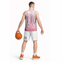 Tiare Tahiti Basketball Jersey Pink Polynesia Motifs - Polynesian Pride