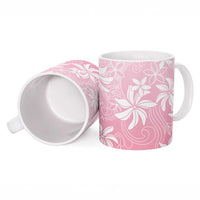 Tiare Tahiti Ceramic Mug Pink Polynesia Motifs - Polynesian Pride