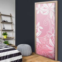 Tiare Tahiti Door Cover Pink Polynesia Motifs - Polynesian Pride