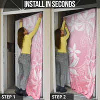 Tiare Tahiti Door Cover Pink Polynesia Motifs - Polynesian Pride