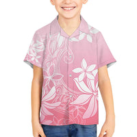 Tiare Tahiti Family Matching Summer Maxi Dress and Hawaiian Shirt Pink Polynesia Motifs - Polynesian Pride