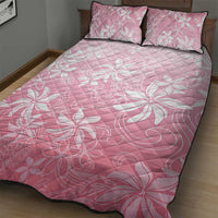 Tiare Tahiti Quilt Bed Set Pink Polynesia Motifs - Polynesian Pride