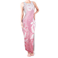 Tiare Tahiti Tank Maxi Dress Pink Polynesia Motifs - Polynesian Pride