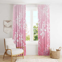 Tiare Tahiti Window Curtain Pink Polynesia Motifs - Polynesian Pride