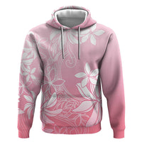 Tiare Tahiti Zip Hoodie Pink Polynesia Motifs - Polynesian Pride