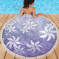 Tiare Tahiti Beach Blanket Purple Polynesia Motifs - Polynesian Pride