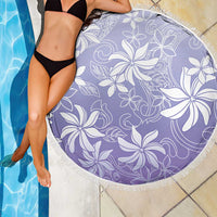Tiare Tahiti Beach Blanket Purple Polynesia Motifs - Polynesian Pride