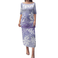 Tiare Tahiti Family Matching Puletasi and Hawaiian Shirt Purple Polynesia Motifs - Polynesian Pride