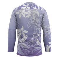 Tiare Tahiti Hockey Jersey Purple Polynesia Motifs - Polynesian Pride