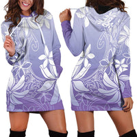 Tiare Tahiti Hoodie Dress Purple Polynesia Motifs - Polynesian Pride