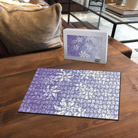 Tiare Tahiti Puzzle Purple Polynesia Motifs - Polynesian Pride