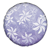 Tiare Tahiti Spare Tire Cover Purple Polynesia Motifs - Polynesian Pride