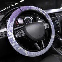 Tiare Tahiti Steering Wheel Cover Purple Polynesia Motifs - Polynesian Pride