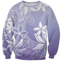 Tiare Tahiti Sweatshirt Purple Polynesia Motifs - Polynesian Pride