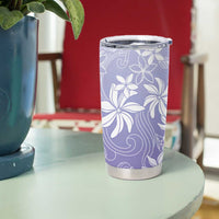 Tiare Tahiti Tumbler Cup Purple Polynesia Motifs - Polynesian Pride