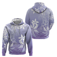 Tiare Tahiti Zip Hoodie Purple Polynesia Motifs - Polynesian Pride