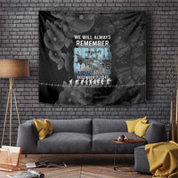 Pearl Harbor Remembrance Day Tapestry We Will Always Remember LT05 Black - Polynesian Pride