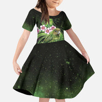 New Zealand Aotearoa Kakapo Family Matching Mermaid Dress and Hawaiian Shirt Maori Pattern With Manuka Galaxy Style - Polynesian Pride