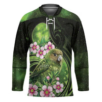 New Zealand Aotearoa Kakapo Hockey Jersey Maori Pattern With Manuka Galaxy Style LT05 Unisex Green - Polynesian Pride